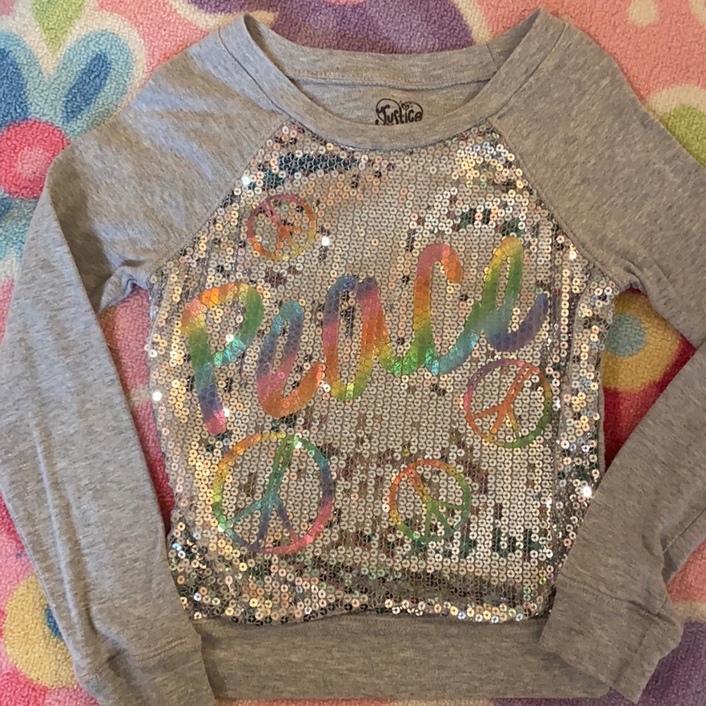 Gray peace shirt